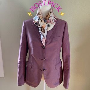 👉EUC TAGLIATORE BLAZER in Purple Check-Pattern👈